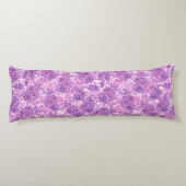 ピンクの水色の薄紫花 ボディピロー (裏面)