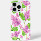 ピンクの水色の薄紫花 Case-Mate iPhoneケース (裏面)