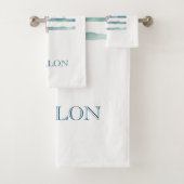 ピンクの水色クラゲビーチ沿岸アヴァロン バスタオルセット (インサイチュ)