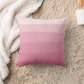 ピンクの水色ディップ染料グラディエントストライプ クッション (ブランケット)