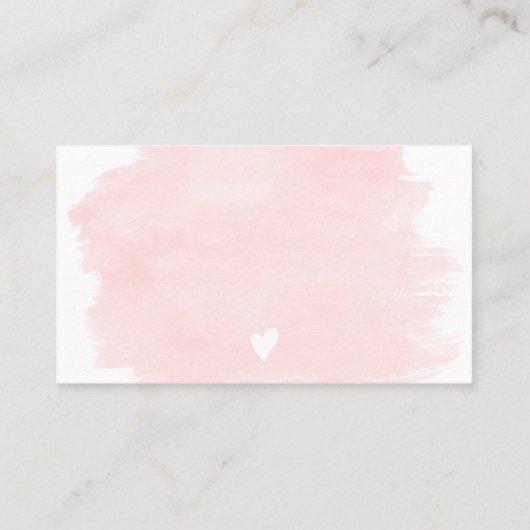 ピンクの水色バラ金ゴールドフォイル感謝してい注文あなた 名刺 (裏面)