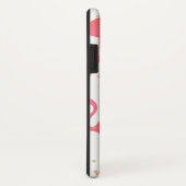 ピンクの水色フラミンゴパターン金ゴールドきらめき Case-Mate iPhoneケース (裏面/右)