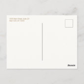 ピンクの水色フラミンゴ呼び出しカード ポストカード (裏面)