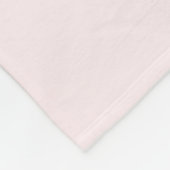 ピンクの水色フラワークロスバプテスマ/《キリスト教》洗礼式や命名式 フリースブランケット (角)