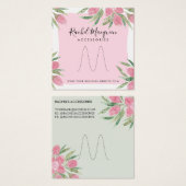 ピンクの水色ブルーミングフローラリングや輪表示 (正面&裏面)