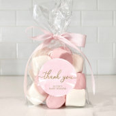 ピンクの水色金ゴールド赤ちゃんシャワーお気に入りシール ラウンドシール