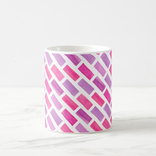 ピンクの水色 コーヒーマグカップ (中央)