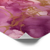 ピンクの水色 ポスター (角)