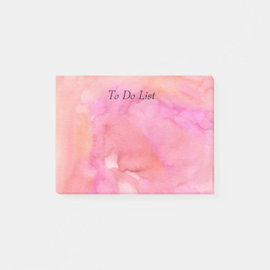 ピンクの水色 ポストイット (正面)