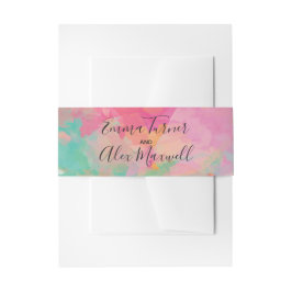 ピンクの水色 |結婚式招待状ベリーバンド 招待状ベリーバンド