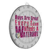 ピンクの水辺バレーボール ダーツボード (正面左)