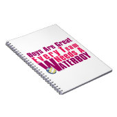 ピンクの水辺バレーボール ノートブック (右側)