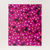 ピンクの氷草花の背景 ジグソーパズル (縦)