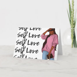 ピンクの汗シャツ | Self Lovesシリーズ ノートカード