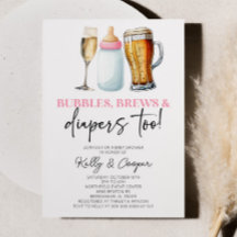 ピンクの泡が生え、おむつも生える！赤ちゃんシャワー