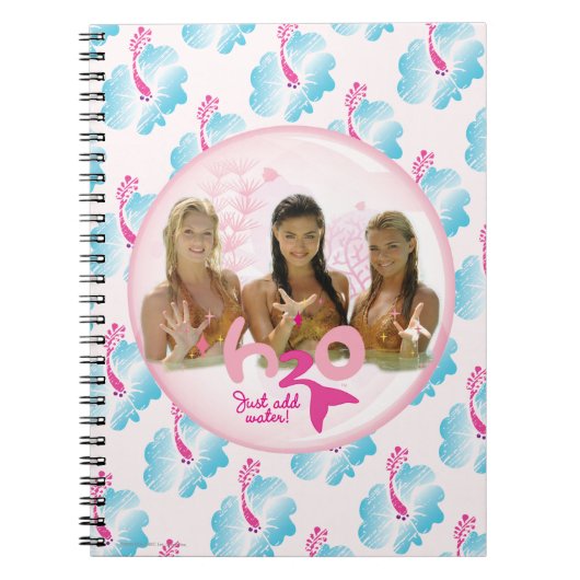 ピンクの泡のグループ ノートブック (正面)