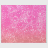 ピンクの泡 ラッピングペーパー (フラット)