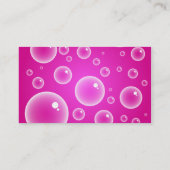 ピンクの泡、 名刺 (裏面)