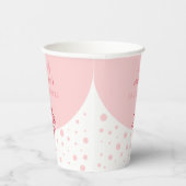 ピンクの泡：Pretty Elegance Fun ブライズシャワー 紙コップ (右)
