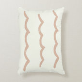 ピンクの波の枕ドーマ，ラウンジ，子供部屋 アクセントクッション (正面(垂直))