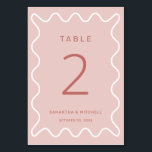 ピンクの波状縁どテーブル番号 テーブルナンバー<br><div class="desc">この表の番号は私たちの波状縁どコレクションと調整するように設計さモダンれ、ピンクの背景に白い色のトレンディーと波状縁どを特徴としている。お客様もしの注意をトレンディーテーブルのサインに色を付けポップ・アートのてキャッチしたい、このスイートはあなたのために最適。レイアウト、フォント、文字サイズの変更など、このデザインの高度なカスタマイズを行うには、上クリックの「」ボタカスタマイズンを使用してください。何か連絡質問があれば私に頼む！</div>