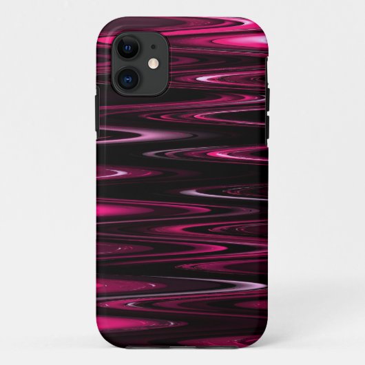 ピンクの波 Case-Mate iPhoneケース (裏面)