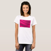ピンクの波 Tシャツ (正面フル)