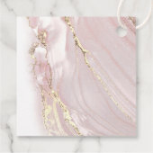 ピンクの流体大理石ファースト・コミュニオン フェイバータグ (裏面)