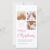 ピンクの流星 手描き3枚 写真台本 シーズンカード (正面)