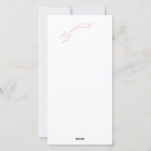 ピンクの流星 手描き3枚 写真台本 シーズンカード (裏面)