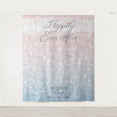 ピンクの海きらめくウォーター写真プロップ タペストリー (正面)