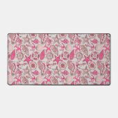 ピンクの海の模様 デスクマット (正面)