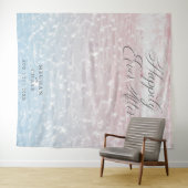 ピンクの海の輝く水の写真小道具 タペストリー (インサイチュ(横))