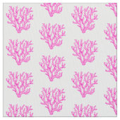ピンクの海サンゴの織物 ファブリック (クローズアップ)