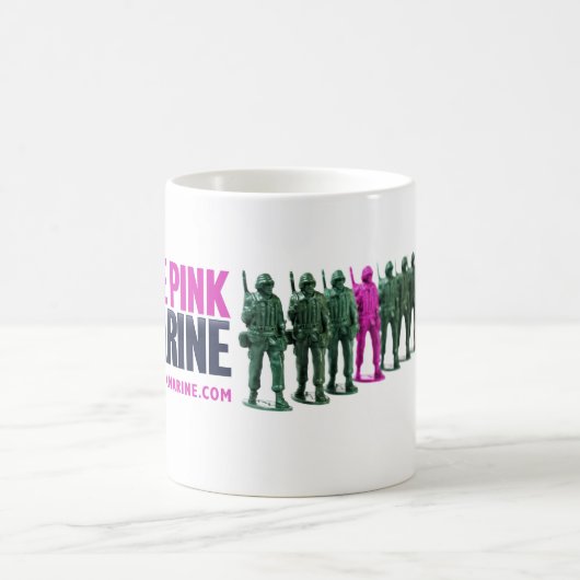 ピンクの海洋のコーヒーカップ コーヒーマグカップ (中央)