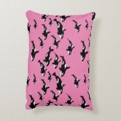 ピンクの海洋野生生物のオガーリールカ・キラー・クジラ アクセントクッション (裏面(縦))