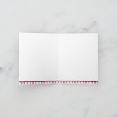 ピンクの海賊の女の子の感謝カード サンキューカード (内部)