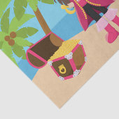 ピンクの海賊女の子の誕生会 薄葉紙 (詳細)