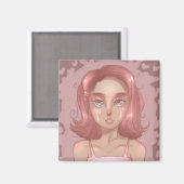 ピンクの涙 マグネット (正面/裏面)