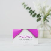 ピンクの液体爪、 ネイルポーランド 予約カード (スタンド正面)