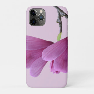 ピンクの淡いモクレンのiPhoneケース iPhone 11 Proケース