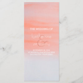 ピンクの淡水色のスワップ結婚式 プログラム