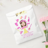 ピンクの清掃メイドさんカートゥーン フェイバーバッグ (封をした状態)