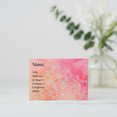 ピンクの渦巻きを有するきらめく蝶 名刺 (スタンド正面)