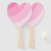 ピンクの渦巻きファンのセット ハンドファン (正面&裏面)