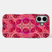 ピンクの渦巻き万華鏡のように千変万化するパターンパターン Case-Mate iPhoneケース (裏面 (横))