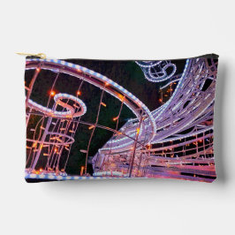 ピンクの渦巻き アクセサリーポーチ