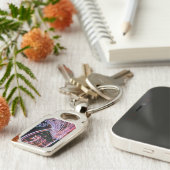 ピンクの渦巻き キーホルダー (側面)