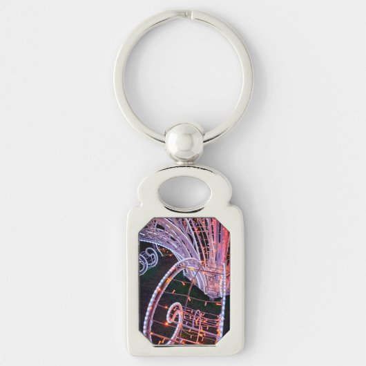 ピンクの渦巻き キーホルダー (正面)