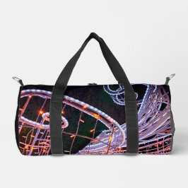 ピンクの渦巻き ダッフルバッグ